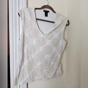 Elegant Cream Sleeveless Top